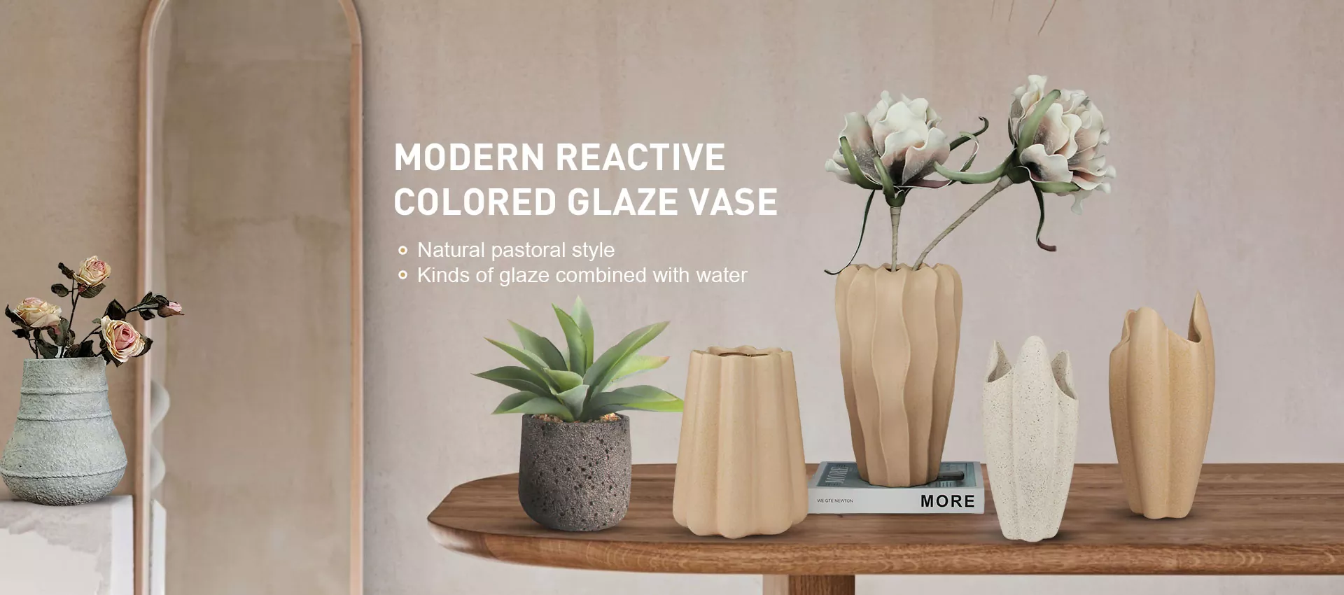 Dekorativ keramika vazası