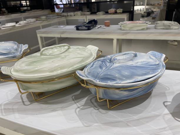 Mərmər keramika plakası: yemək masasında mükəmməl bir sənət və praktikliyin qarışığı