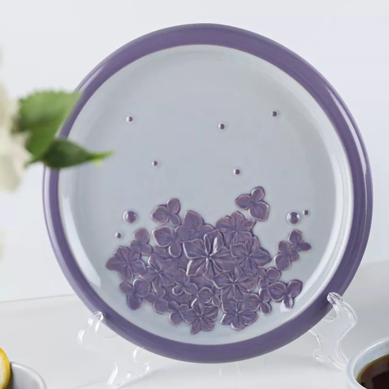 Qabyuyan maşın əl ilə rənglənmiş keramika boşqab