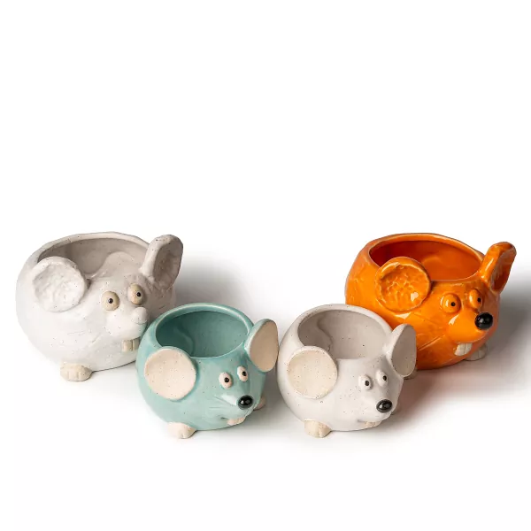 Siçan şəkilli keramika şam sahibləri