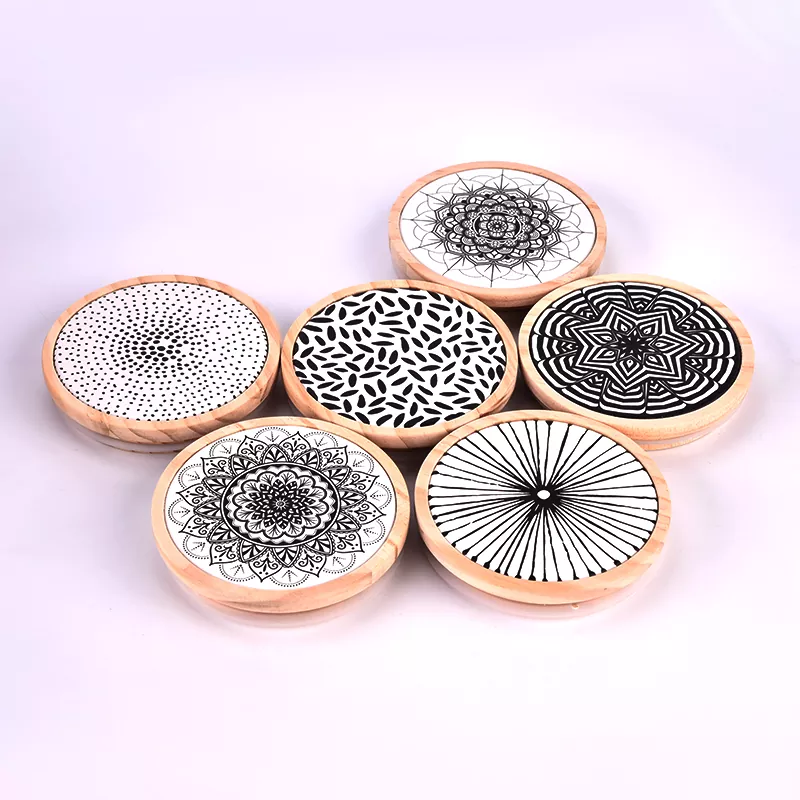 Kişiselleştirilmiş naxış çap taxta qapağı