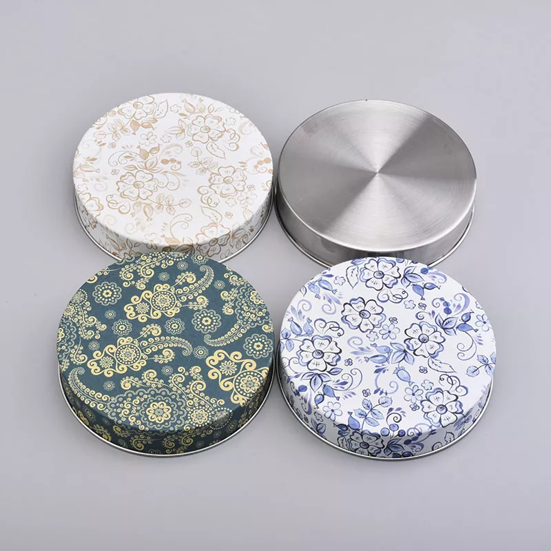 Kişiselleştirilmiş Çap Tin şam jar qapağı