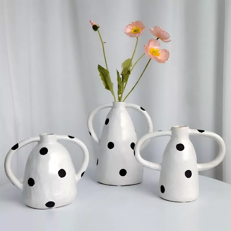 Polka Dot Stonware vaza