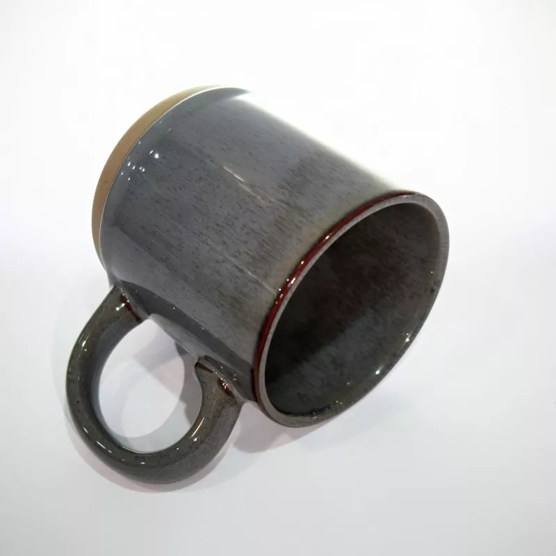 Sadə Müasir Seramik Səyahət Boz Kupa